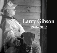 Larry Gibson memorial