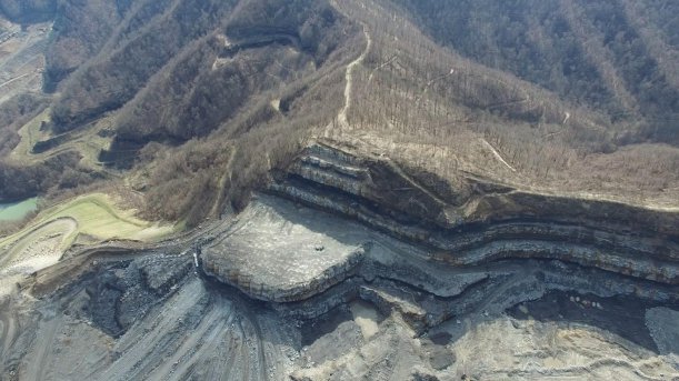 Mountaintop removal coal mining, Coal River Mountain, Raleigh County, WV 4-4-2018