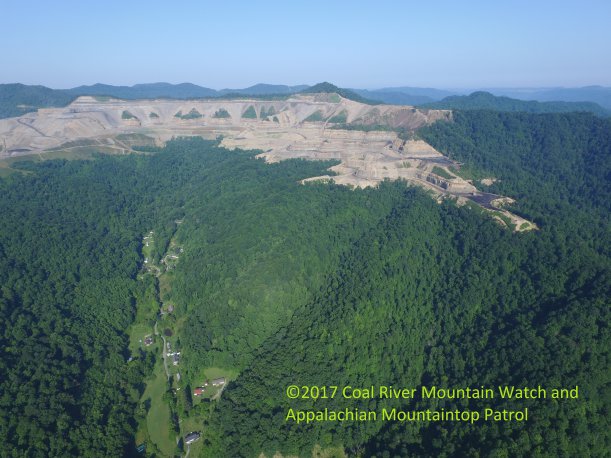 Mountaintop removal coal mining, Coal River Mountain, Raleigh County, West Virginia